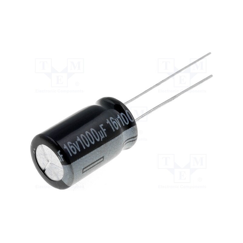 10 pcs x AISHI - EWH1CM102G16OT - Capacitor: electrolytic, THT, 1000uF, 16VDC, Ø10x16mm, Pitch: 5mm
