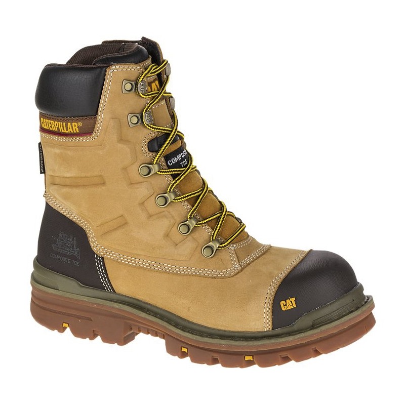 1 Pair - CAT Premier Honey Reset Composite Toe Capped Men's Safety Boots, UK 11, EU 45