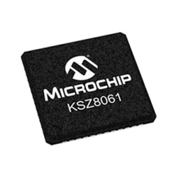 4 pcs - Microchip KSZ8061MNGW, Ethernet Transceiver, 10Mbps, 3.3 V, 48-Pin QFN