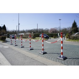 1 pcs - RS PRO Black & Yellow ABS Chain Barrier