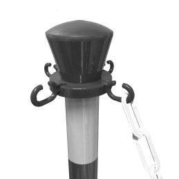 1 pcs - RS PRO Black & Yellow ABS Chain Barrier