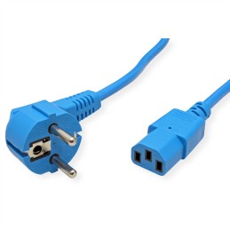 1 pcs - Roline Straight CEE 7/7 Plug to Straight IEC C13 Socket Power Cable, 1.8m