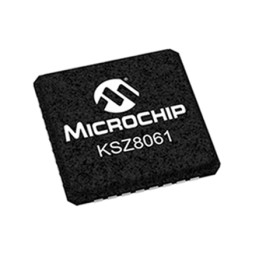 4 pcs - Microchip KSZ8061RNDW, Ethernet Transceiver, 10Mbps, 3.3 V, 32-Pin QFN