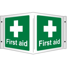 1 pcs - RS PRO First Aid Sign, H350 mm W200mm