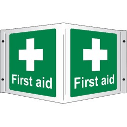 1 pcs - RS PRO First Aid Sign, H350 mm W200mm