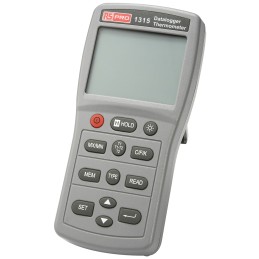 1 pcs - RS PRO 1315 Wired Digital Thermometer, E, J, K, N, R, S, T Probe, 1 Input(s), +1090 (J) °C, +1300 (N) °C, +1370 (K) °C,
