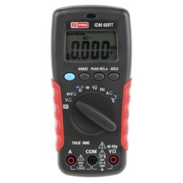 1 pcs - RS PRO IDM66RT Handheld Digital Multimeter, True RMS, 10A ac Max, 10A dc Max, 1000V ac Max