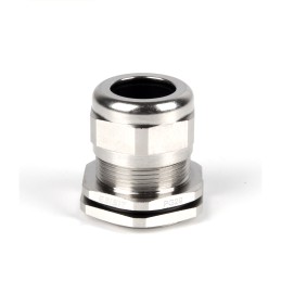 1 pcs - RS PRO Metallic Nickel Plated Brass Cable Gland, PG21 Thread, 9mm Min, 16mm Max, IP68