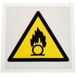 1 pcs - RS PRO Self-Adhesive Hazardous Substances Hazard Warning Sign
