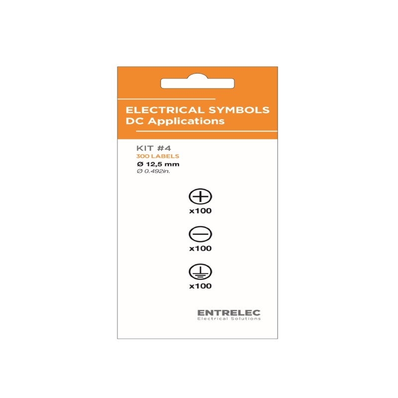 10 pcs - Black Vinyl Safety Labels, None-Text 12.5 mm x 12.5mm