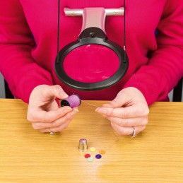 1 pcs - RS PRO Illuminated Magnifier, 2X x Magnification