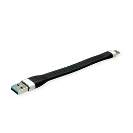 1 pcs - Roline USB 3.2 Cable, Male USB A to Male USB C Cable, 11cm
