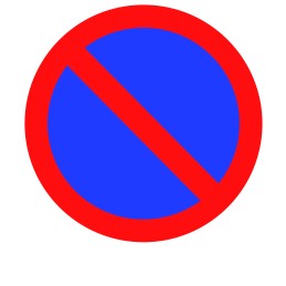 2 pcs - PVC No Parking Prohibition Label, 200 x 200mm