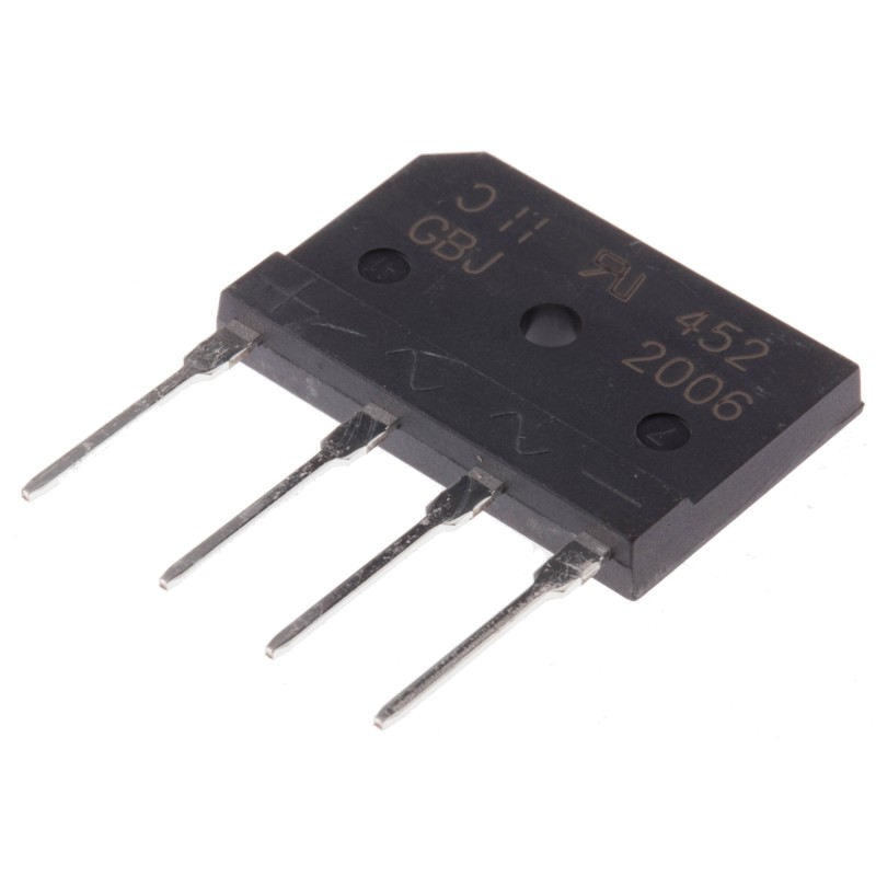 5 pcs - Diodes Inc Bridge Rectifier, 20A, 600V, 4-Pin