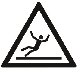 2 pcs - RS PRO Self-Adhesive General Hazard Hazard Label