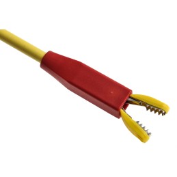 1 pcs - Hirschmann Test & Measurement Red Grabber Clip with Crocodile Jaws, 20A, 1kV, 4mm Socket