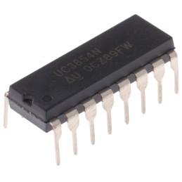 5 pcs - Texas Instruments UC3854N, Power Factor Pre-Regulator Circuit, 118 kHz, 35 V 16-Pin, PDIP