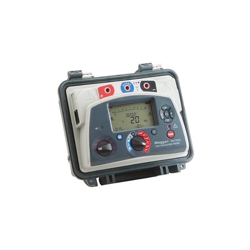 1 pcs - Megger MIT1025 Insulation Tester, 500V Min, 10000V Max, 20TΩ Max, CAT IV