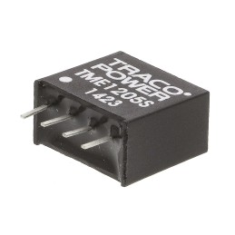 5 pcs - TRACOPOWER TME DC-DC Converter, 5V dc/ 200mA Output, 10.8 - 13.2 V dc Input, 1W, Through Hole, +85°C Max Temp