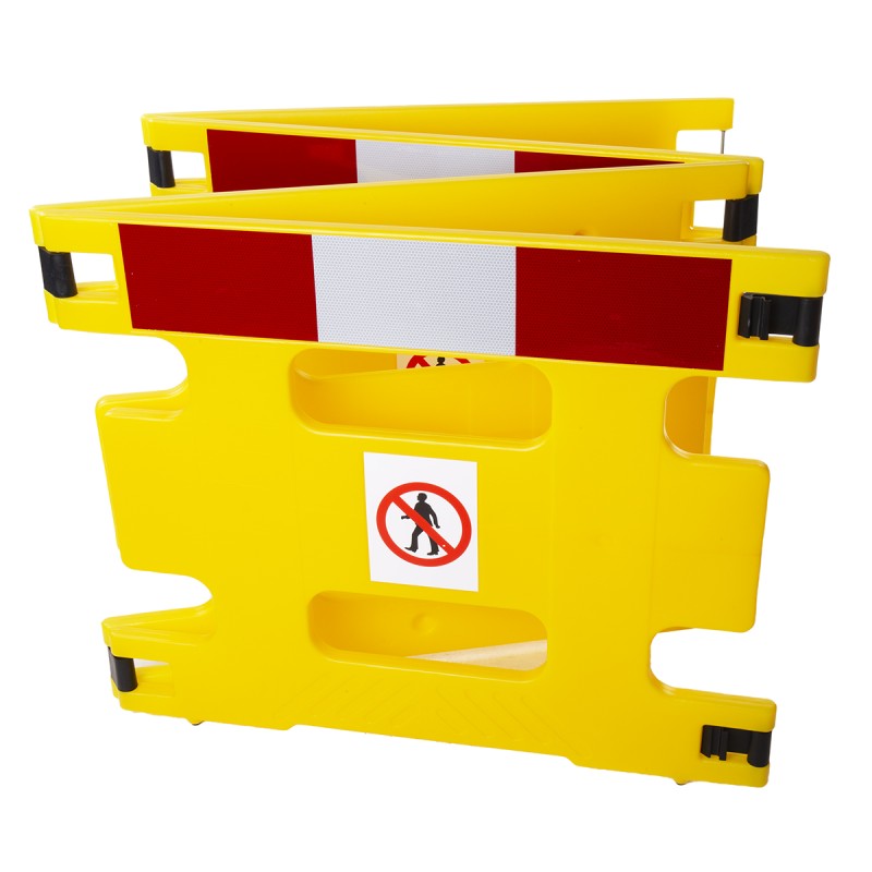 1 Set - Addgards Yellow Folding Barrier