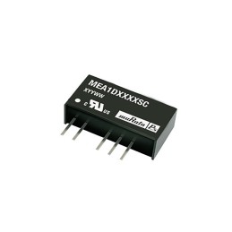 5 pcs - Murata Power Solutions MEA1 DC-DC Converter, ±9V dc/ ±56mA Output, 21.6 - 26.4 V dc Input, 1W, Through Hole,