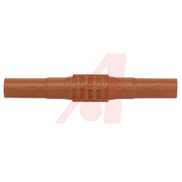 1 pcs - Mueller Electric Red, Female Banana Coupler With Brass contacts and Nickel Plated