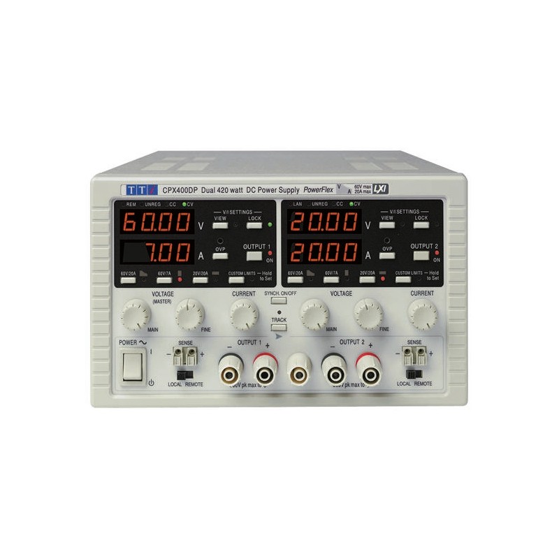 1 pcs - Aim-TTi CPX Series Digital Bench Power Supply, 0 - 60V, 0 - 20A, 2-Output, 840W - UKAS Calibrated