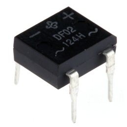 5 pcs - Vishay Bridge Rectifier, 1A, 200V, 4-Pin