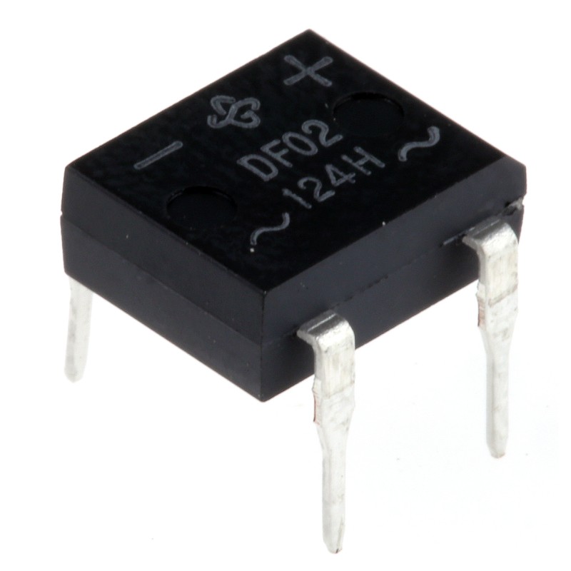 5 pcs - Vishay Bridge Rectifier, 1A, 200V, 4-Pin