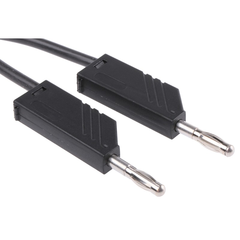 1 pcs - Hirschmann Test & Measurement, 16A, 60V dc, Black, 1m Lead Length