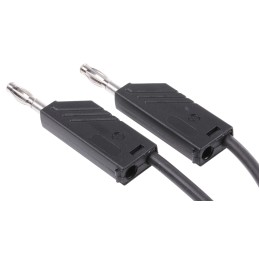 1 pcs - Hirschmann Test & Measurement, 16A, 60V dc, Black, 1m Lead Length