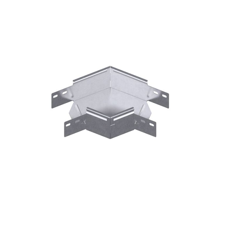 1 pcs - RS PRO Elbow Sendzimir Galvanised Steel Cable Tray Accessory, 100 mm Width, 60mm Depth