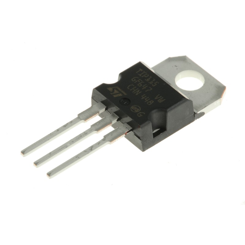 5 pcs - STMicroelectronics TIP115 PNP Darlington Transistor, 2 A 60 V HFE:500, 3-Pin TO-220
