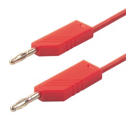 1 pcs - Hirschmann Test & Measurement, 32A, 30 V ac, 60V dc, Red, 250mm Lead Length