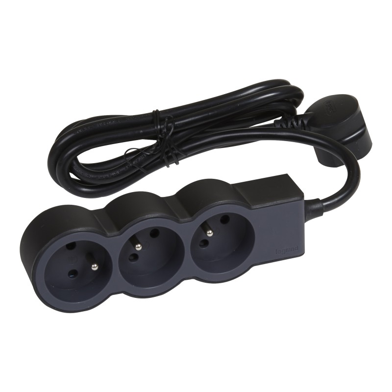 1 pcs - Legrand 3m 3 Socket Type E - French Extension Lead
