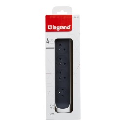 1 pcs - Legrand 4 Socket Type E - French Extension Lead