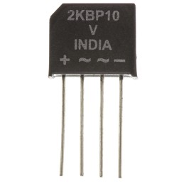 5 pcs - Vishay Bridge Rectifier, 2A, 1000V, 4-Pin