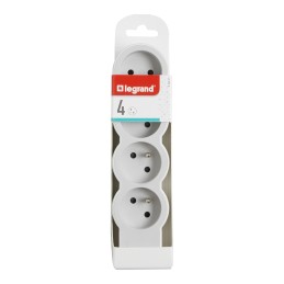 1 pcs - Legrand 4 Socket Type E - French Extension Lead
