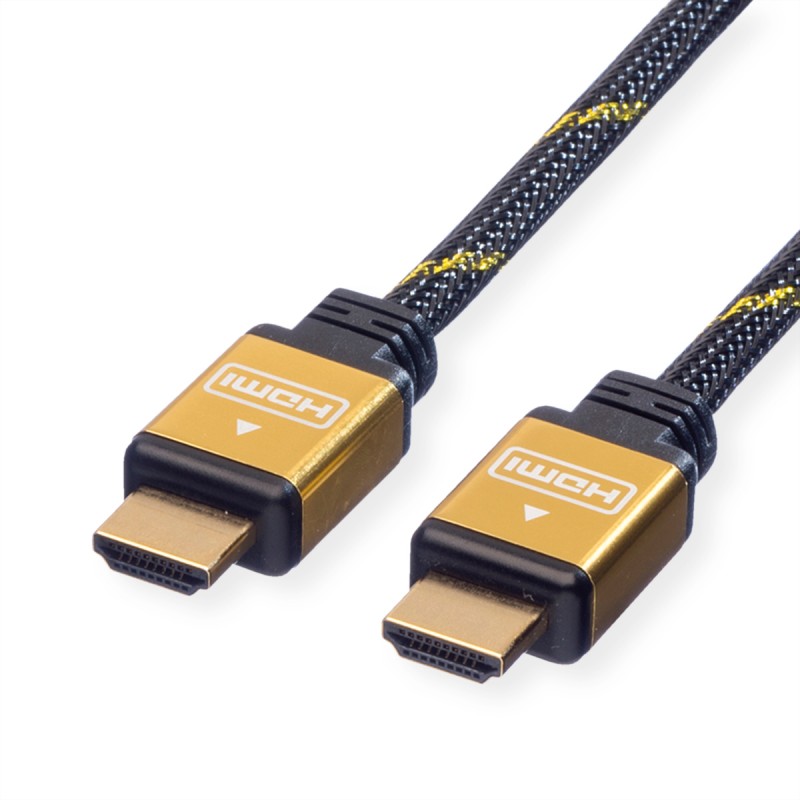 1 pcs - Roline 3840 x 2160 Male HDMI to Male HDMI Cable, 1.5m