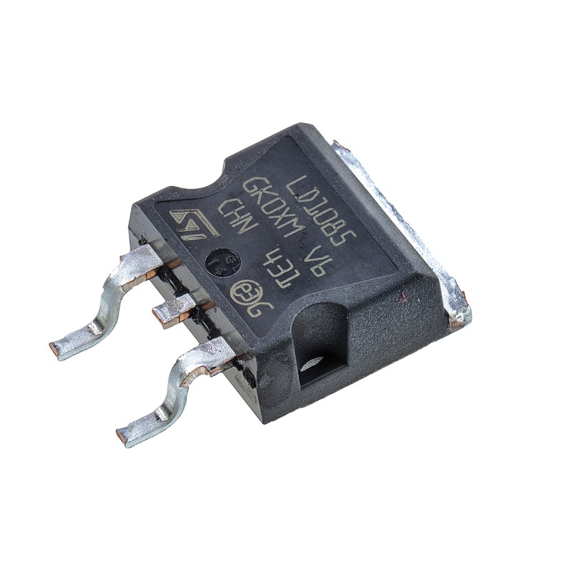 5 pcs - STMicroelectronics LD1085D2T-R, 1 Low Dropout Voltage, Voltage Regulator 3A, 1.25 - 28 V 3-Pin, D2PAK