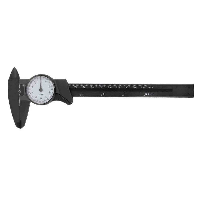 1 pcs - RS PRO 150mm, 6in Dial Caliper Caliper 0.1 mm Resolution, Imperial, Metric