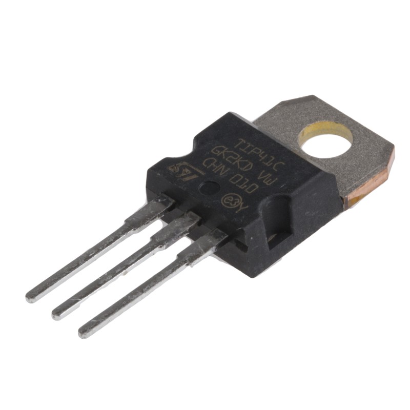 5 pcs - STMicroelectronics TIP41C NPN Transistor, 6 A, 100 V, 3-Pin TO-220
