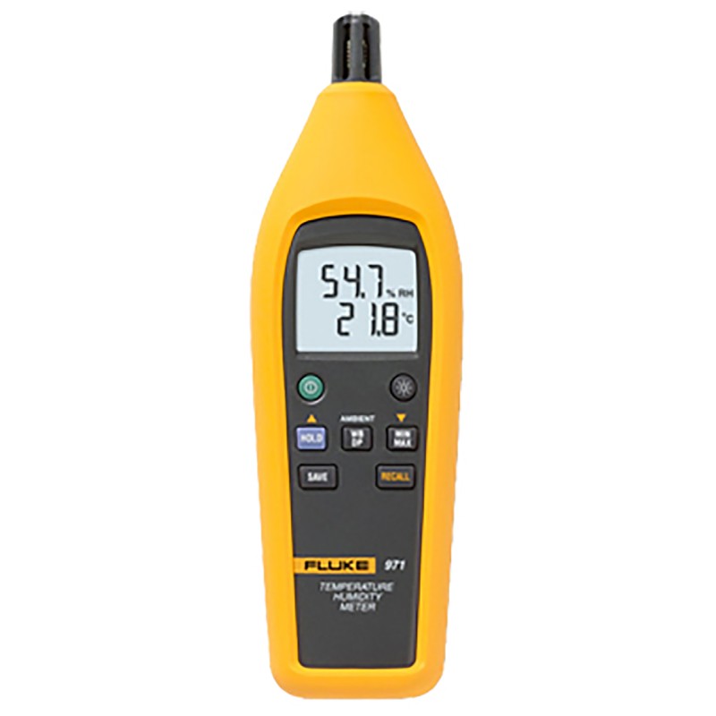 1 pcs - Fluke 971 Handheld Hygrometer, ±2.5 %RH Accuracy, +60°C Max, 95%RH Max