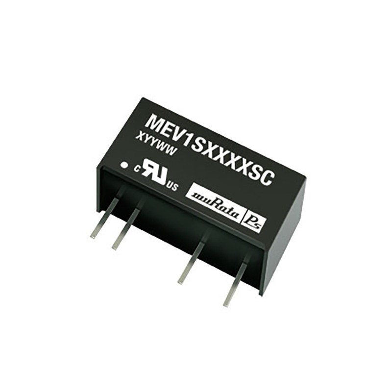 1 pcs - Murata Power Solutions MEV1 DC-DC Converter, 5V dc/ 200mA Output, 21.6 - 26.4 V dc Input, 1W, Through Hole,
