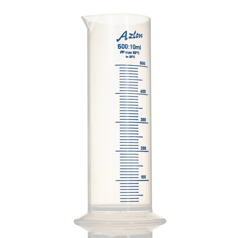 1 pcs - RS PRO PP Measuring Cylinder, 500ml