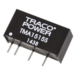 5 pcs - TRACOPOWER TMA DC-DC Converter, 15V dc/ 65mA Output, 13.5 - 16.5 V dc Input, 1W, Through Hole, +85°C Max Temp