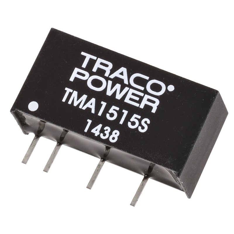 5 pcs - TRACOPOWER TMA DC-DC Converter, 15V dc/ 65mA Output, 13.5 - 16.5 V dc Input, 1W, Through Hole, +85°C Max Temp