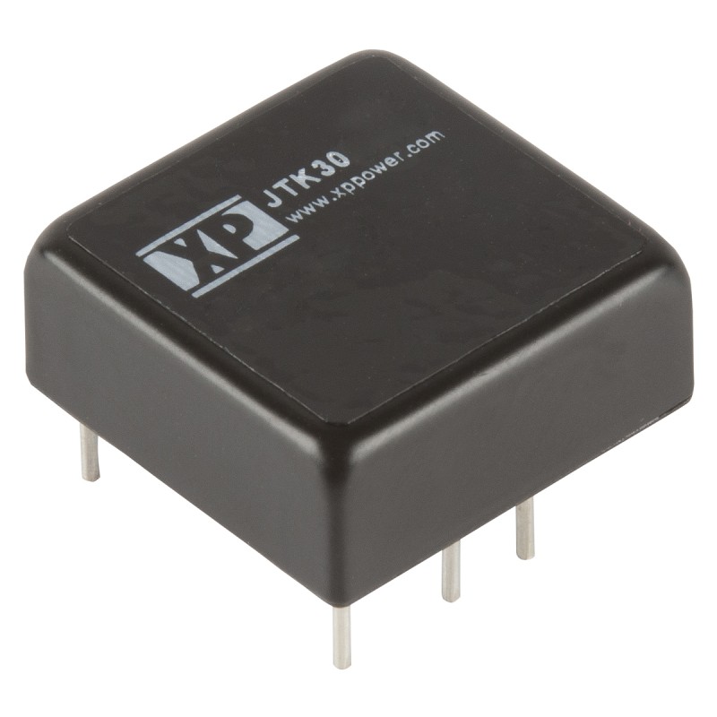 5 pcs - XP Power JTK30 DC-DC Converter, ±15V dc/ ±1A Output, 9 - 36 V dc Input, 30W, Through Hole, +100°C Max Temp -40°C
