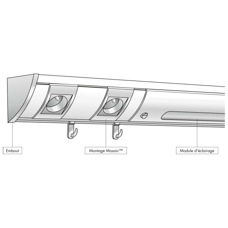 1 pcs - Planet-Wattohm PVC Cable Trunking Accessory, 45 x 45mm, Keva