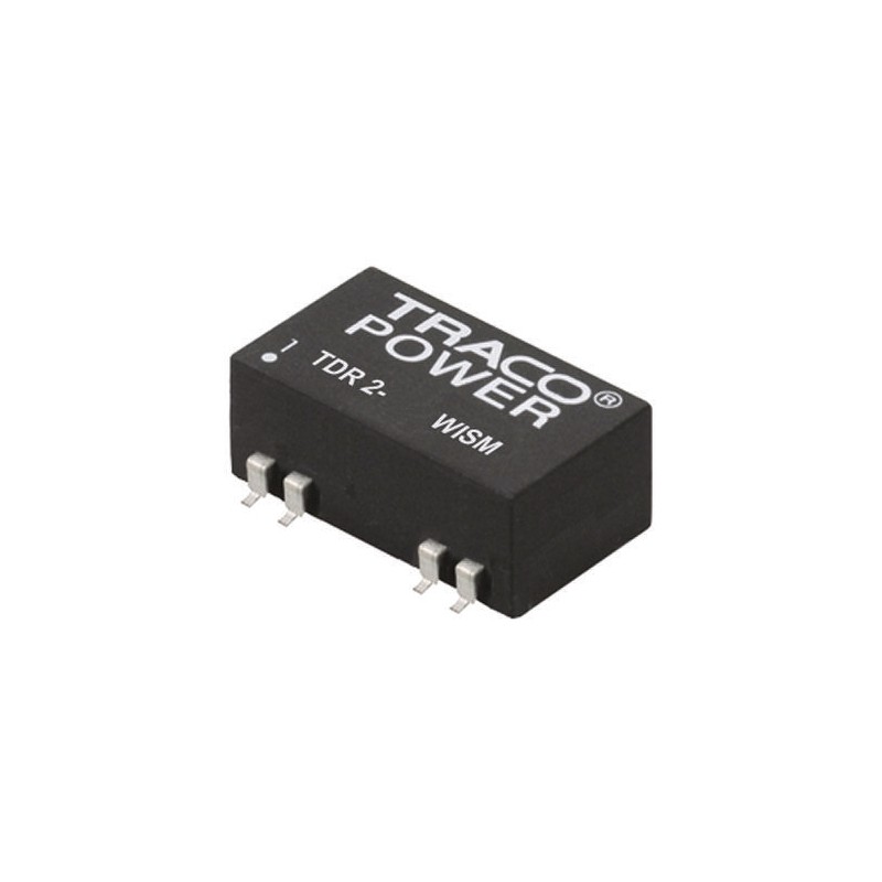 5 pcs - TRACOPOWER TDR 2WISM DC-DC Converter, ±15V dc/ ±67mA Output, 9 - 36 V dc Input, 2W, Surface Mount, +85°C Max